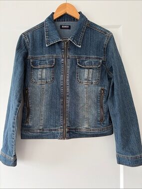 Vintage BONGO Women's Denim Zip Jacket